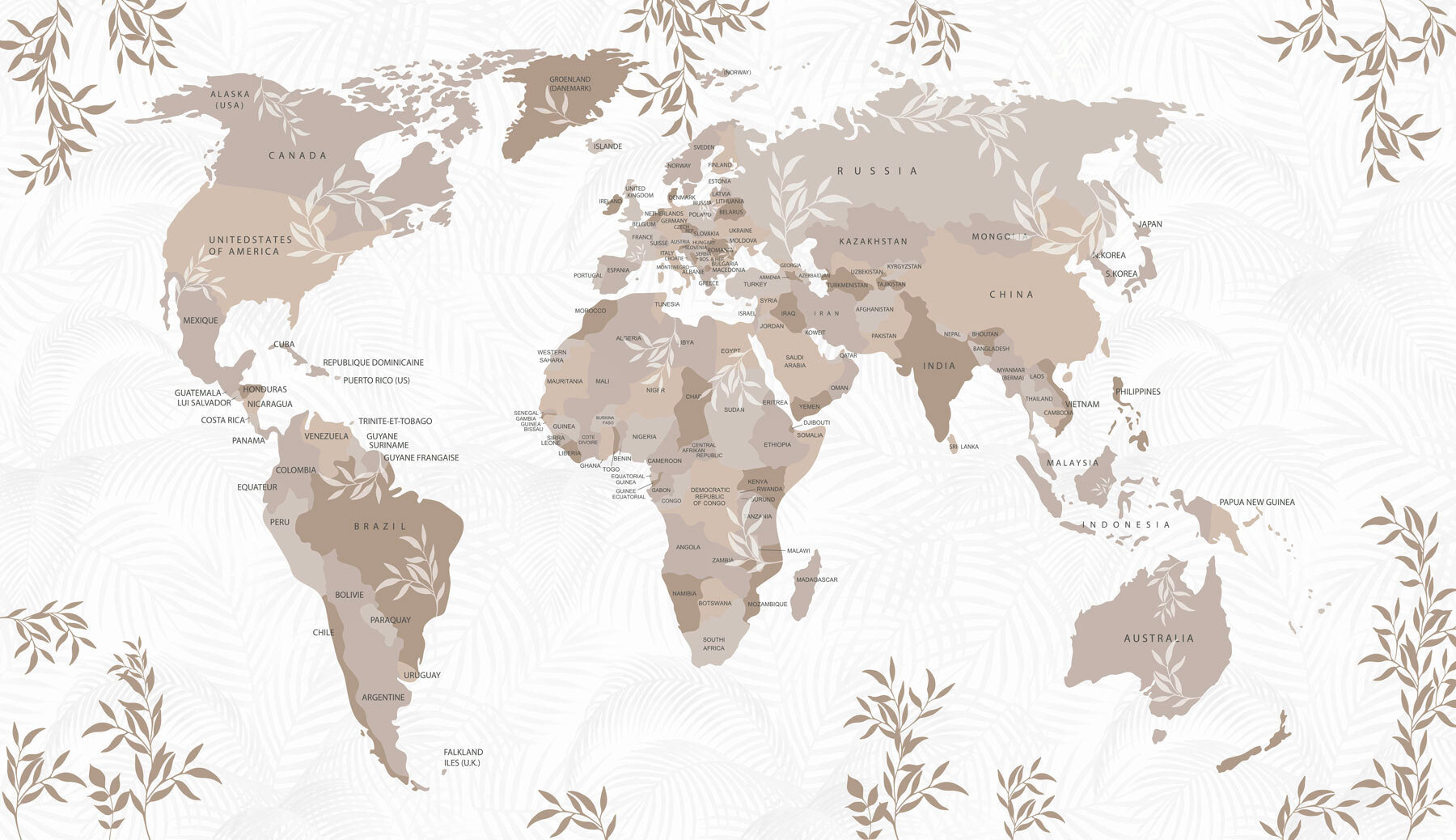 Map of the world Map of the world