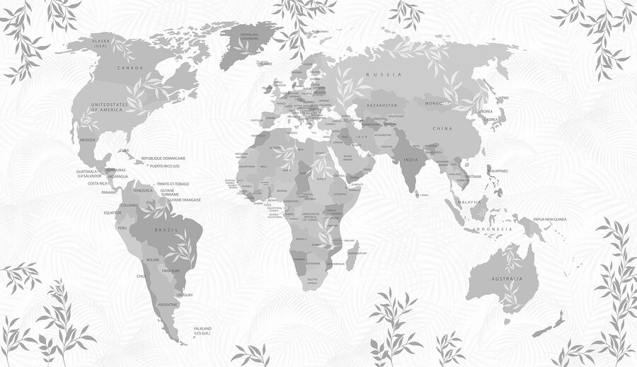 Karte der Welt