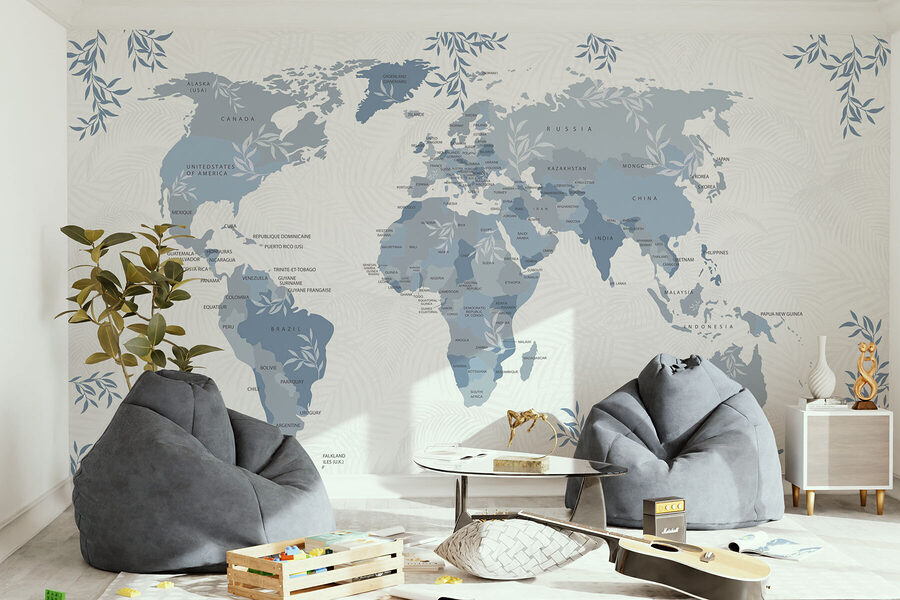 Karte der Welt