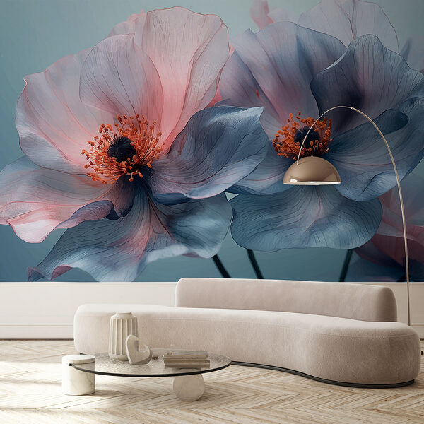 Fototapeten Fototapeten Nahaufnahme von Blumen (Artikelnummer: w01411)