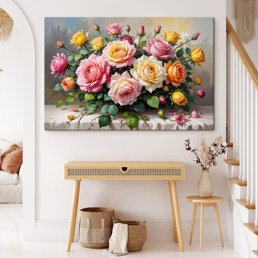 Blumenstrauß auf einem Tisch
