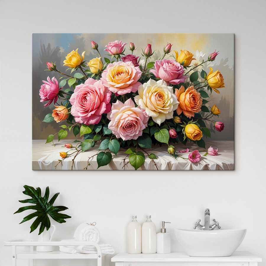 Blumenstrauß auf einem Tisch