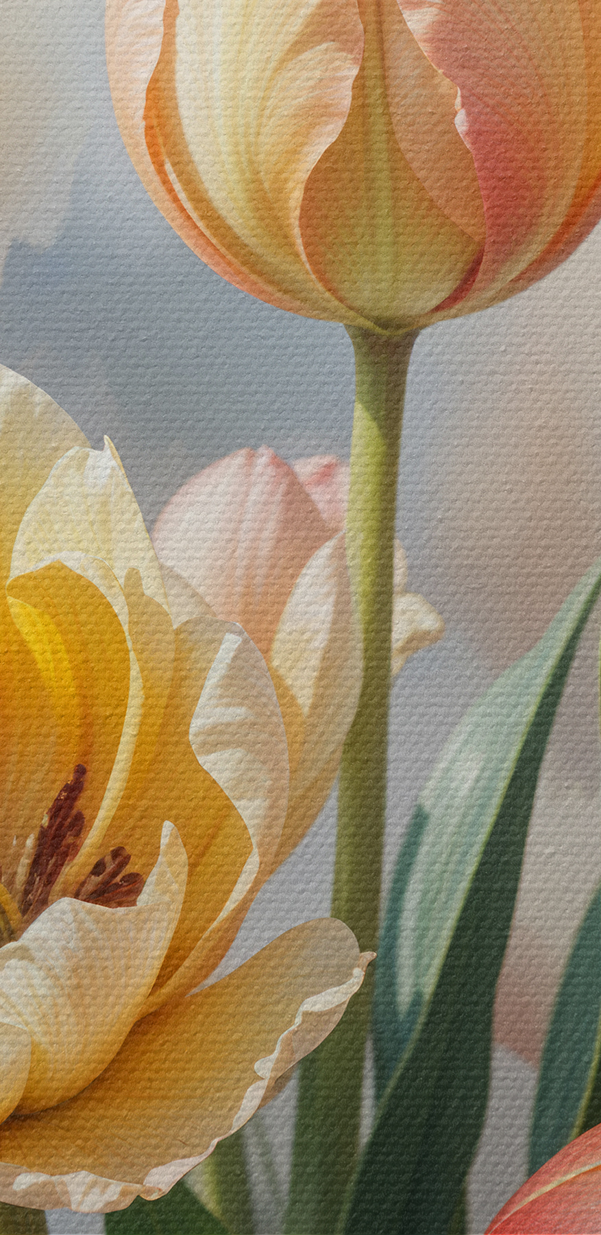 Gruppe von Tulpen in einer Vase