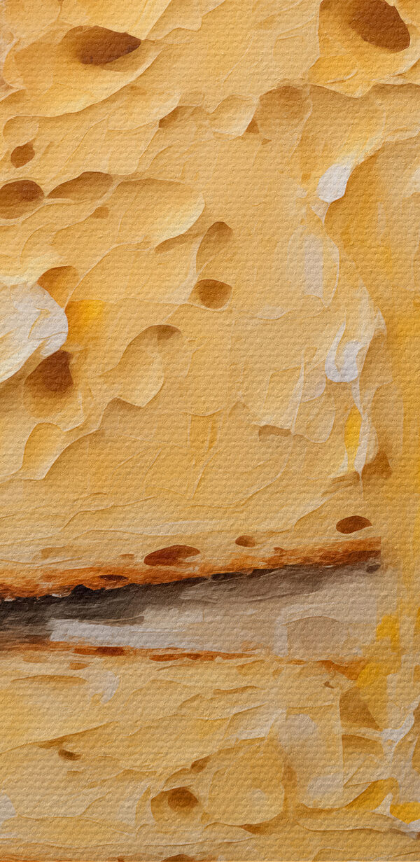 Stück Brot mit Löchern darin Stück Brot mit Löchern darin