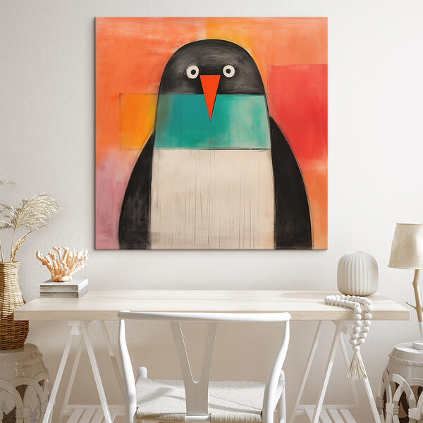 Wandbilder Gemälde eines Pinguins Wandbilder Gemälde eines Pinguins