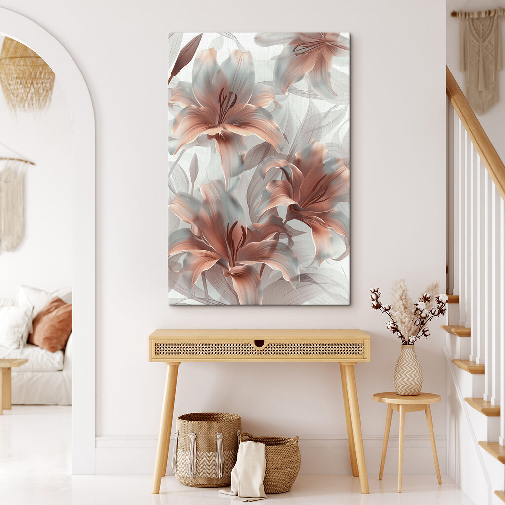 Elegant blooms in soft hues