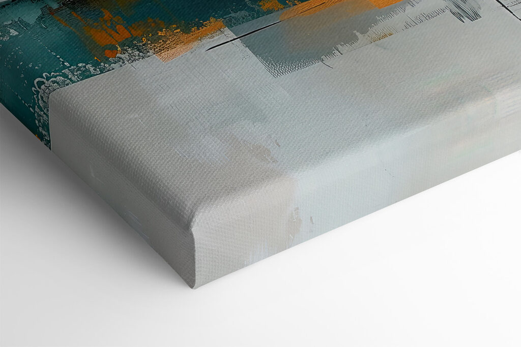 Painting of a boat in different colors