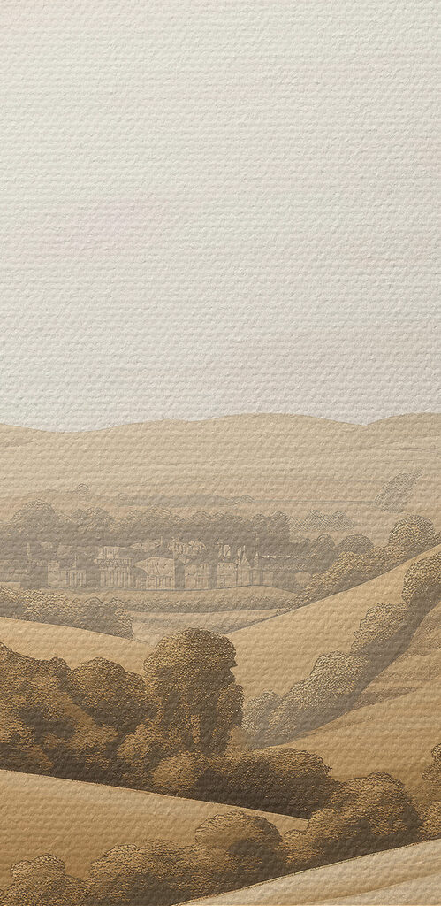 Landscape with hills and trees Landscape with hills and trees