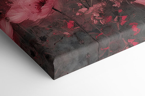 Feld mit rosa Blumen Feld mit rosa Blumen