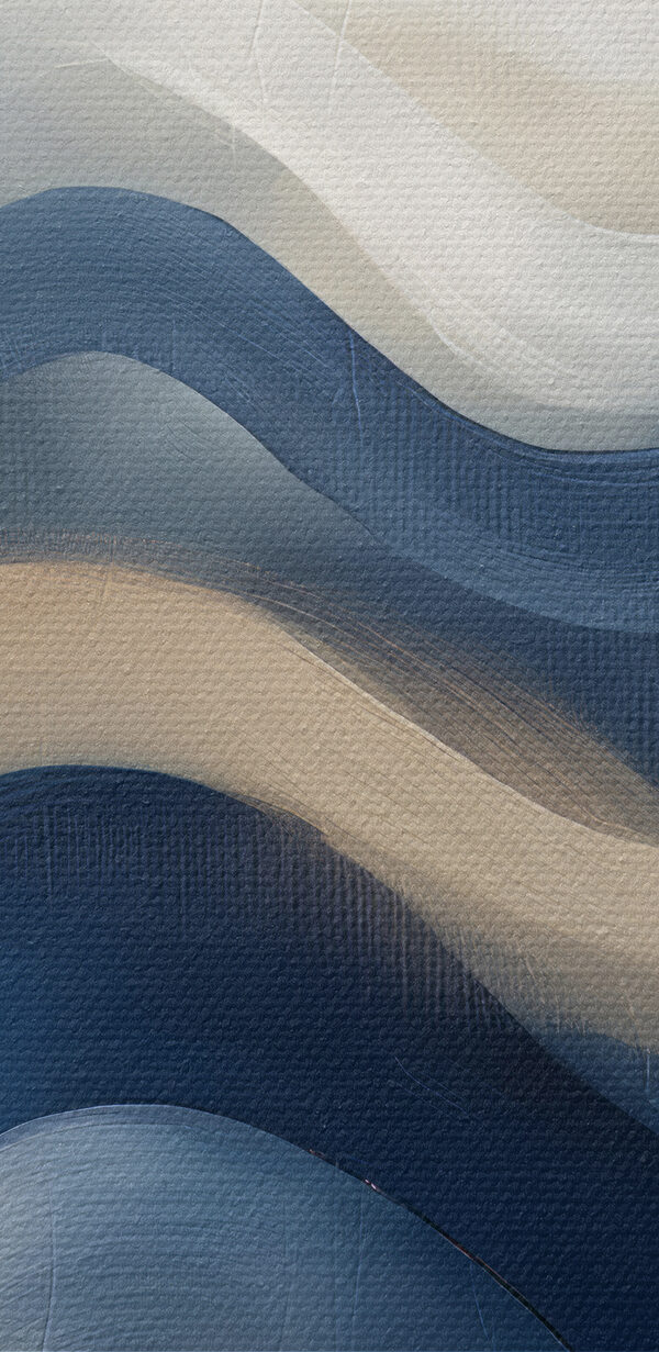 Blaue und weiße Wellenlinien Blaue und weiße Wellenlinien
