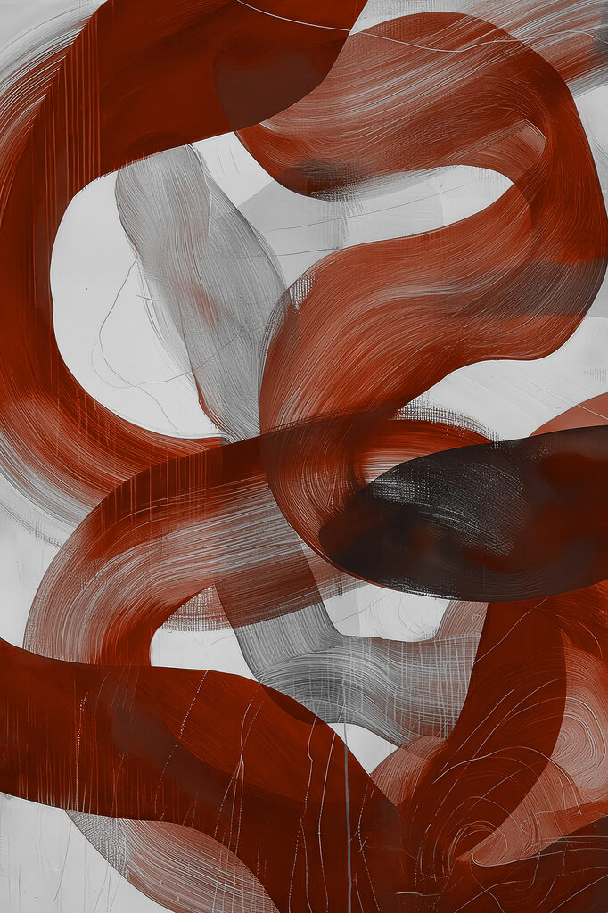 Red and white swirls Red and white swirls