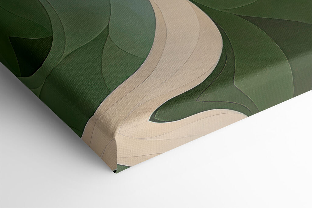 Green and white wavy pattern Green and white wavy pattern
