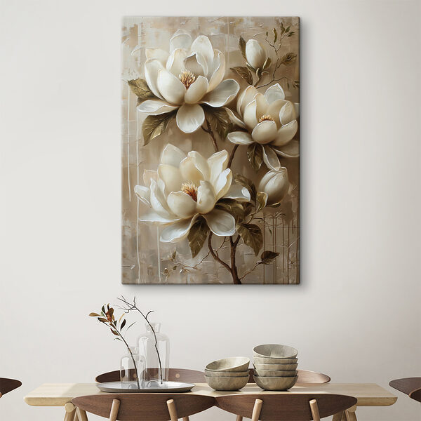 Painting of white flowers