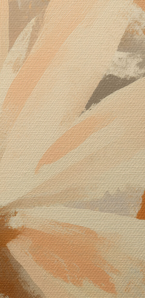 Abstract floral design in warm tones