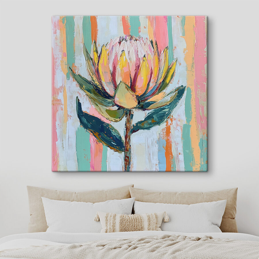 Wandbilder Gemälde einer Blume