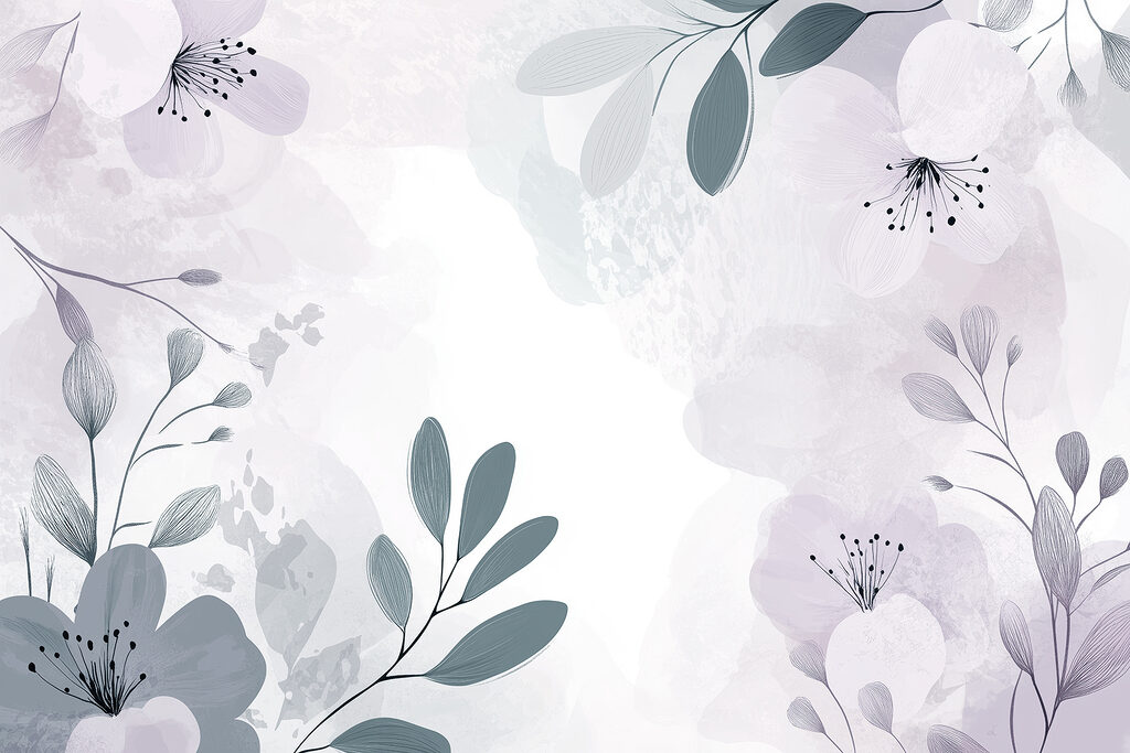 White and purple floral design White and purple floral design