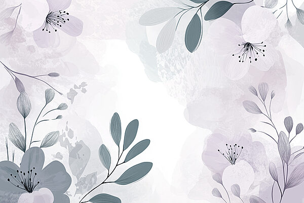 White and purple floral design White and purple floral design