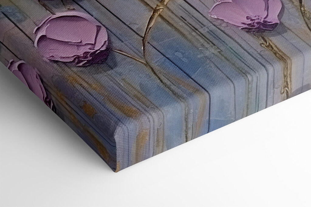 Painting of purple flowers