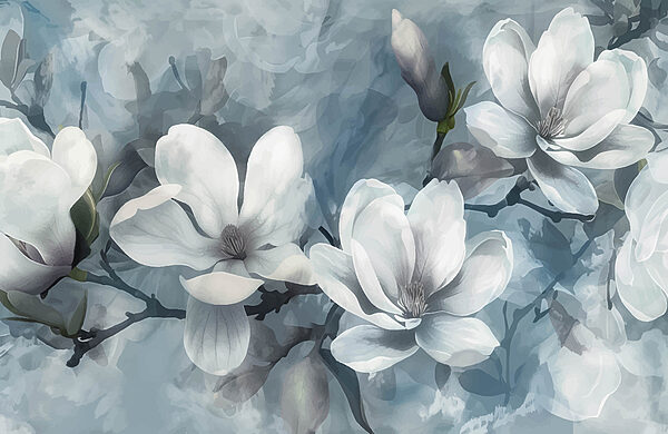 Gruppe von weißen Blumen Gruppe von weißen Blumen