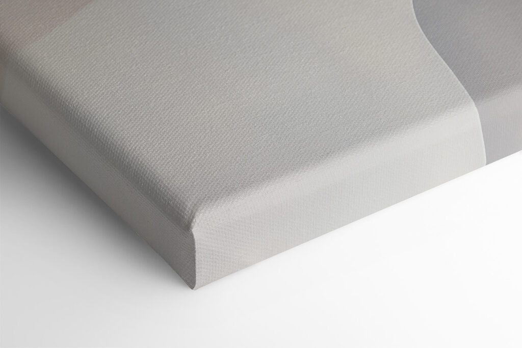Black and white background with white and grey shapes