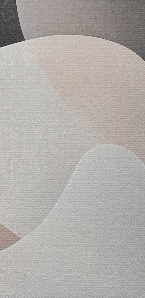 Black and white background with white and grey shapes