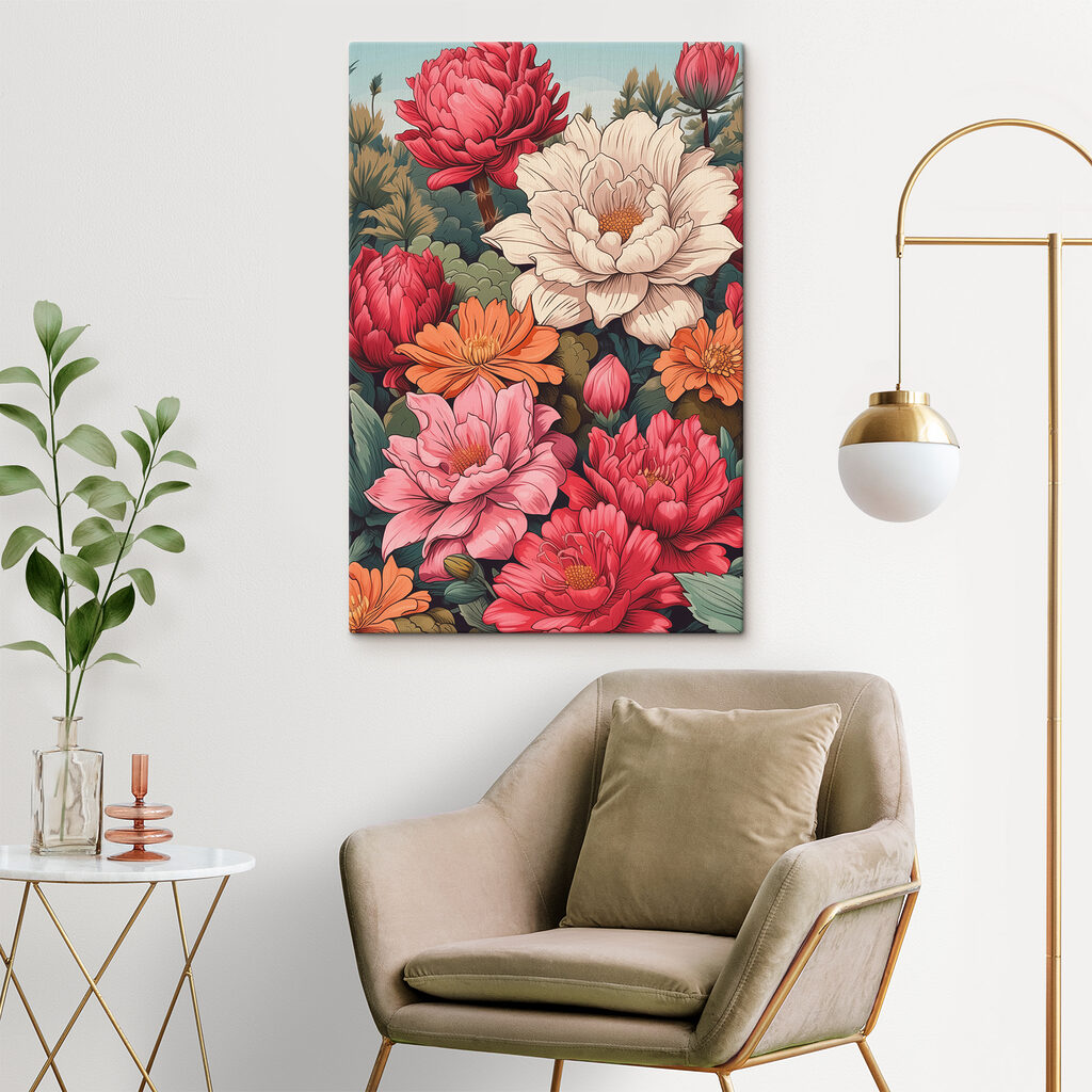 Vibrant blooms in full bloom Vibrant blooms in full bloom