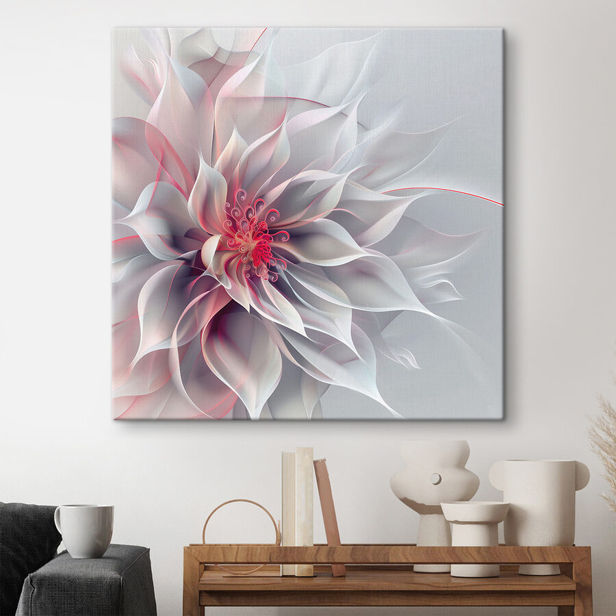Weiße und rosa Blume