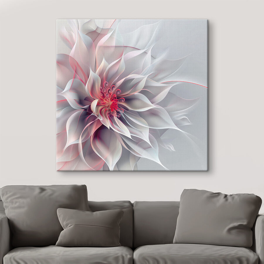Weiße und rosa Blume