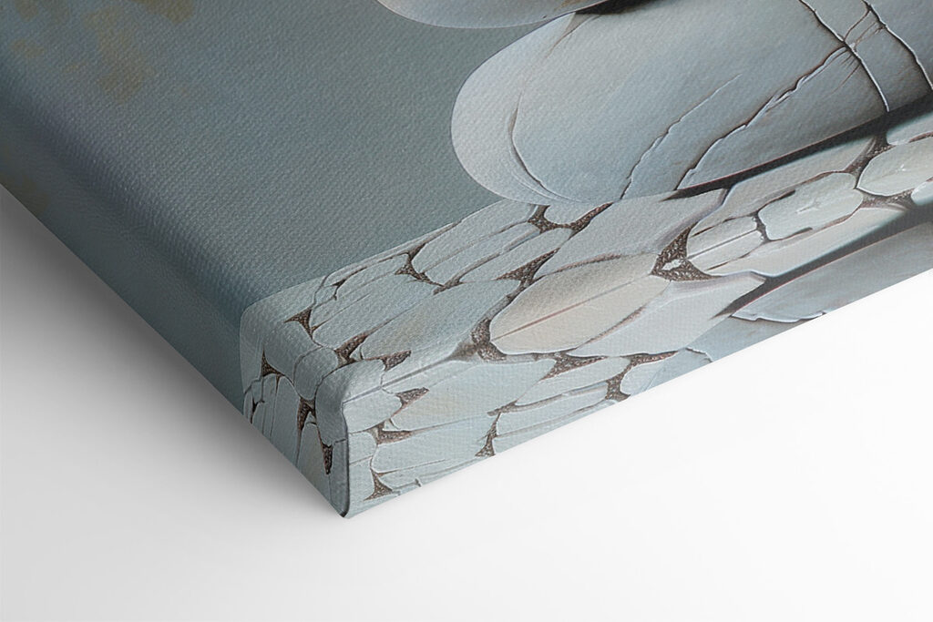 Painting of a plant and a stack of rocks Painting of a plant and a stack of rocks