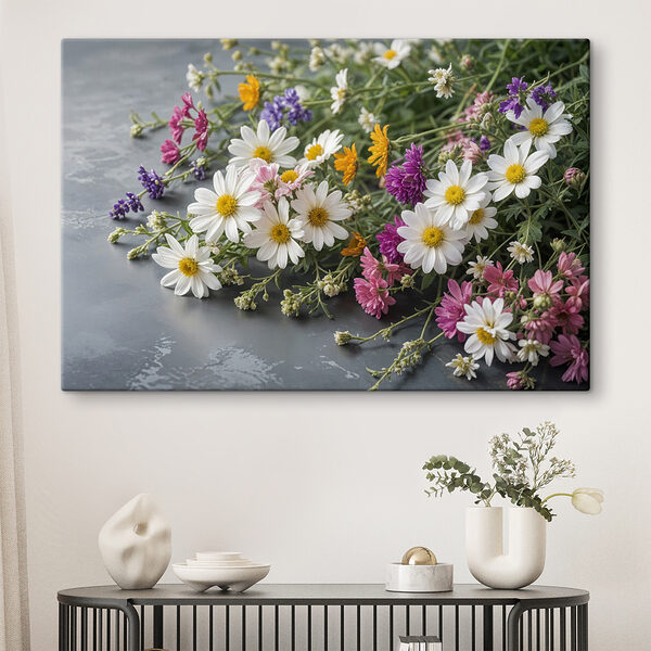 Group of colorful flowers