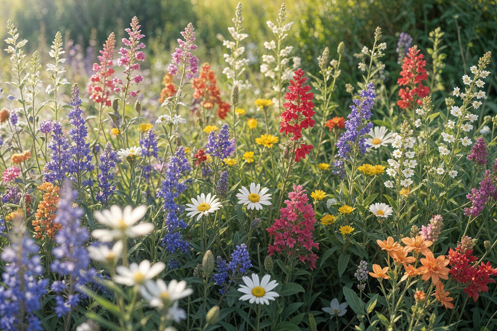 Ein Feld voller bunter Blumen s40390p 1024x683 - Ein Feld voller bunter Blumen