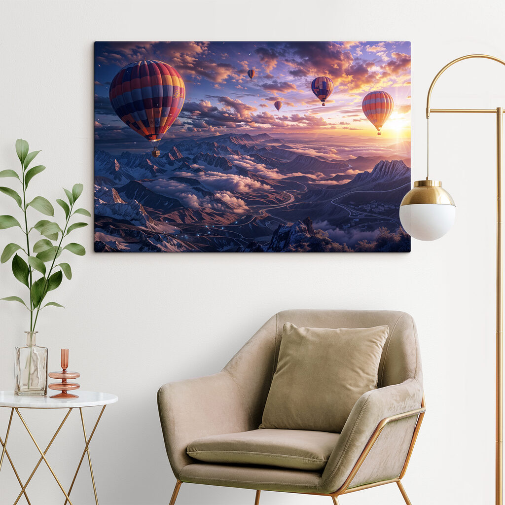 Hot air balloons in the sky Hot air balloons in the sky