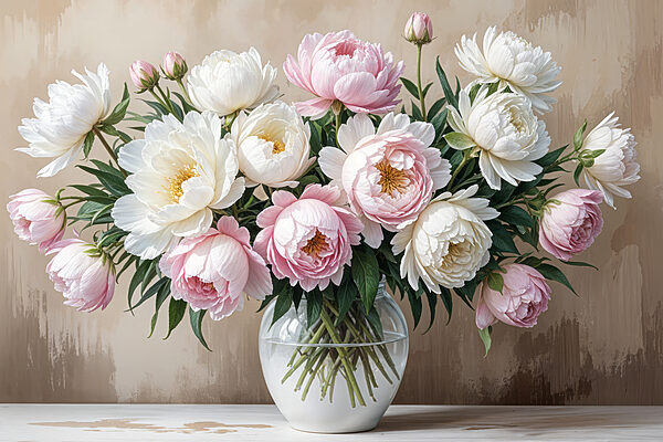 Vase mit Blumen auf einem Tisch s40398p 600x400 - Vase mit Blumen auf einem Tisch