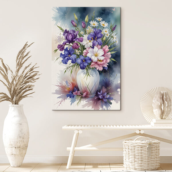 Gemälde von Blumen in einer Vase Gemälde von Blumen in einer Vase