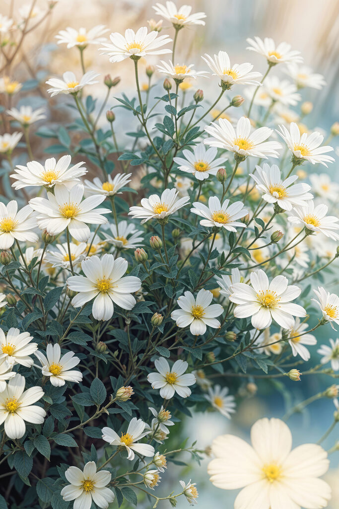 Group of white flowers