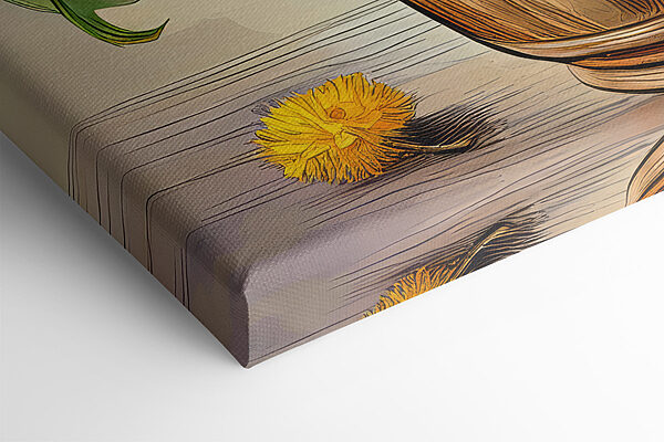 Yellow flowers in a vase Yellow flowers in a vase