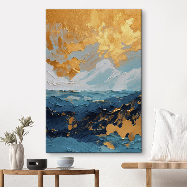 Wandbilder Ozeanische Leinwand aus Azur und Bernstein (Artikelnummer: s40341) Wandbilder Wandbilder Ozeanische Leinwand aus Azur und Bernstein (Artikelnummer: s40341)