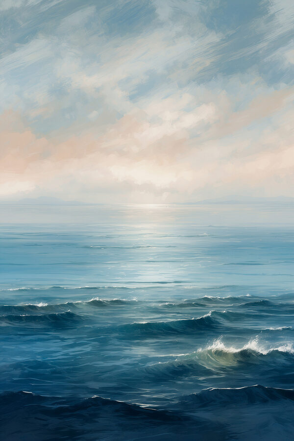 Large body of water with waves