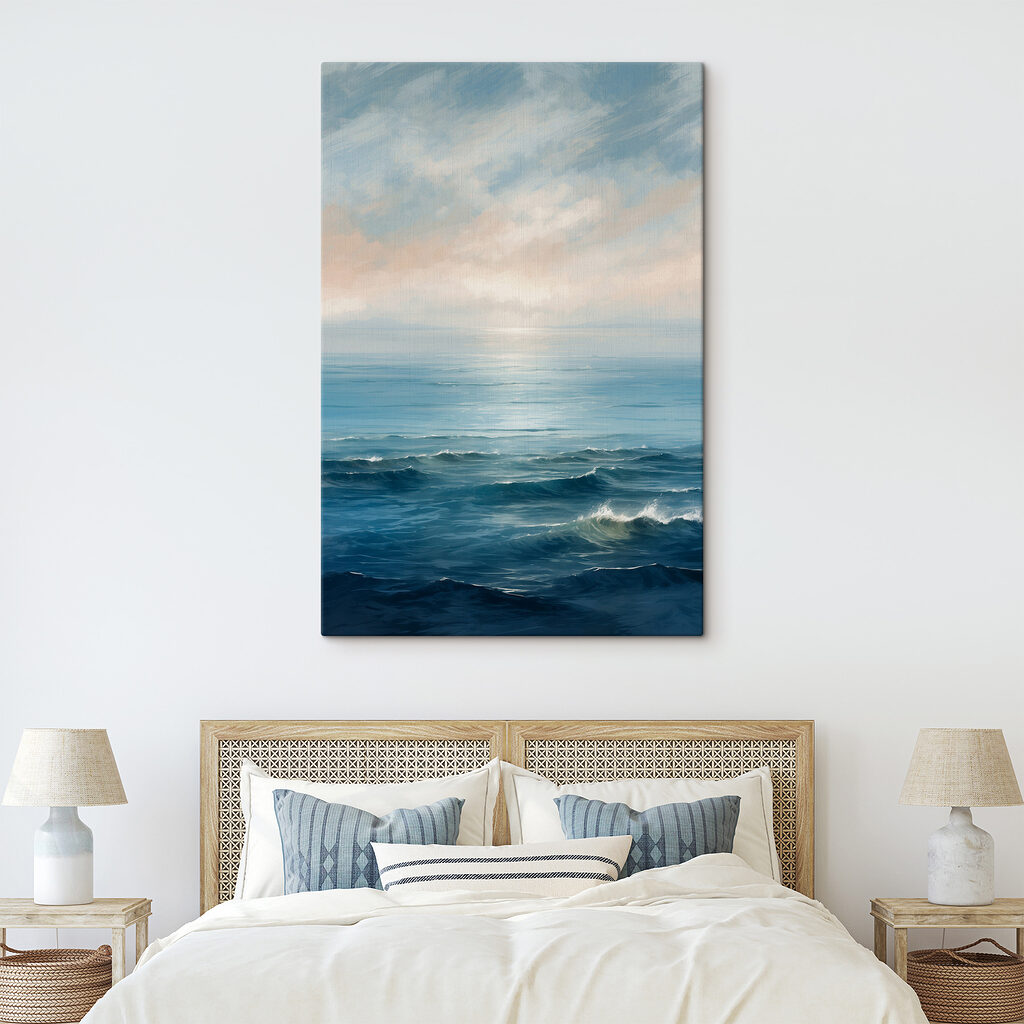 Large body of water with waves