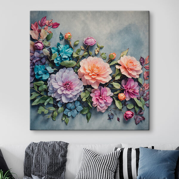 Gruppe von bunten Blumen Wandbilder Gruppe von bunten Blumen