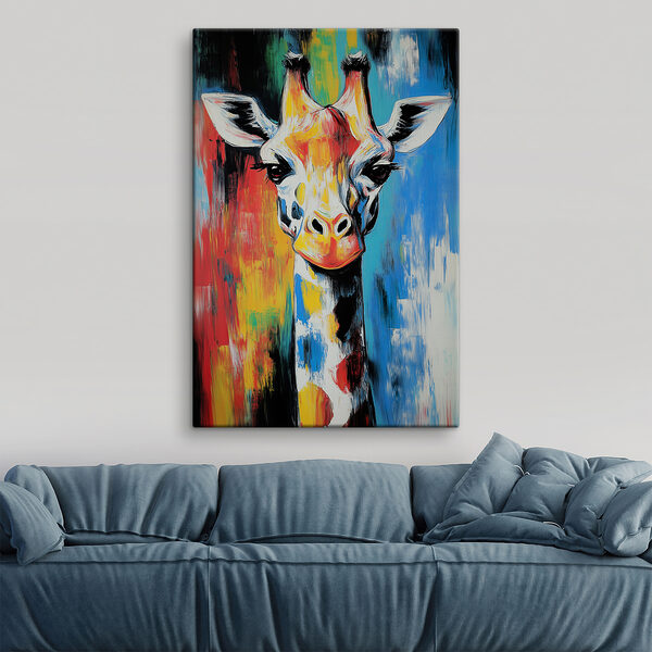 Gemälde einer Giraffe Gemälde einer Giraffe