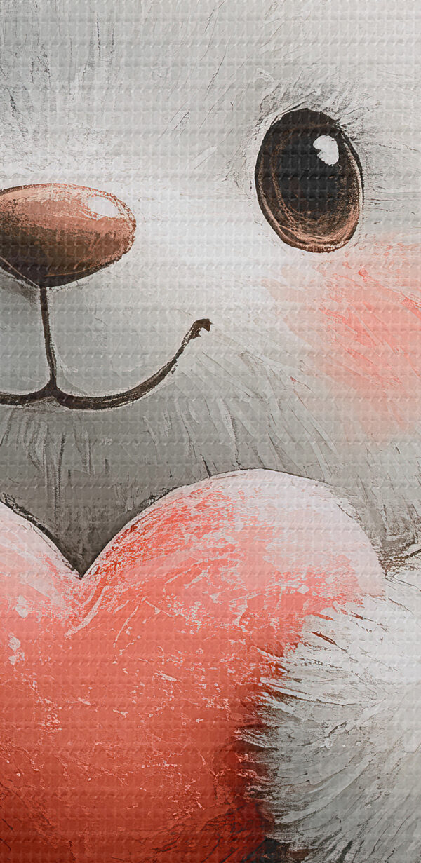 Weißer Teddybär, der ein Herz hält Weißer Teddybär, der ein Herz hält