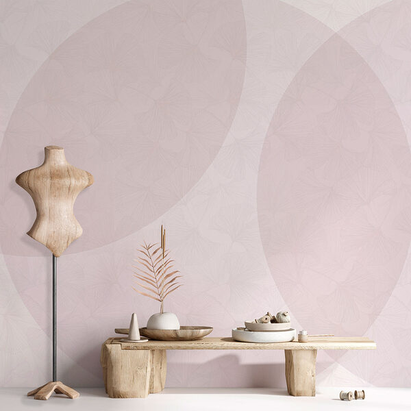 Weißer und rosa Hintergrund mit Kreisen Weißer und rosa Hintergrund mit Kreisen