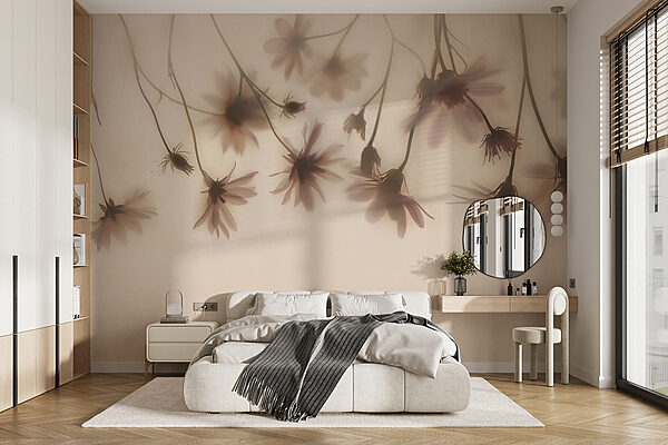 Gruppe von Blumen auf einem weißen Hintergrund Gruppe von Blumen auf einem weißen Hintergrund