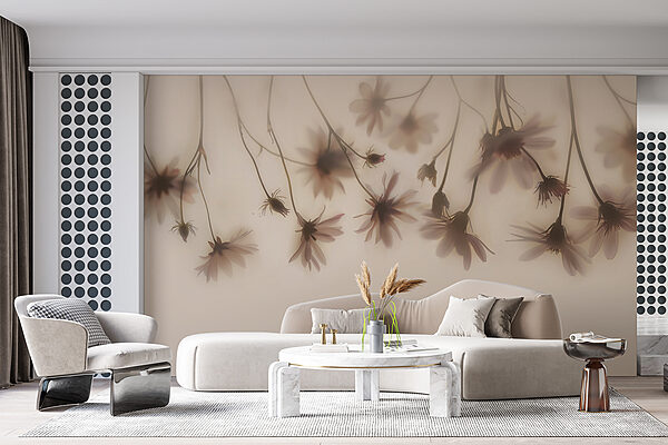 Gruppe von Blumen auf einem weißen Hintergrund Gruppe von Blumen auf einem weißen Hintergrund