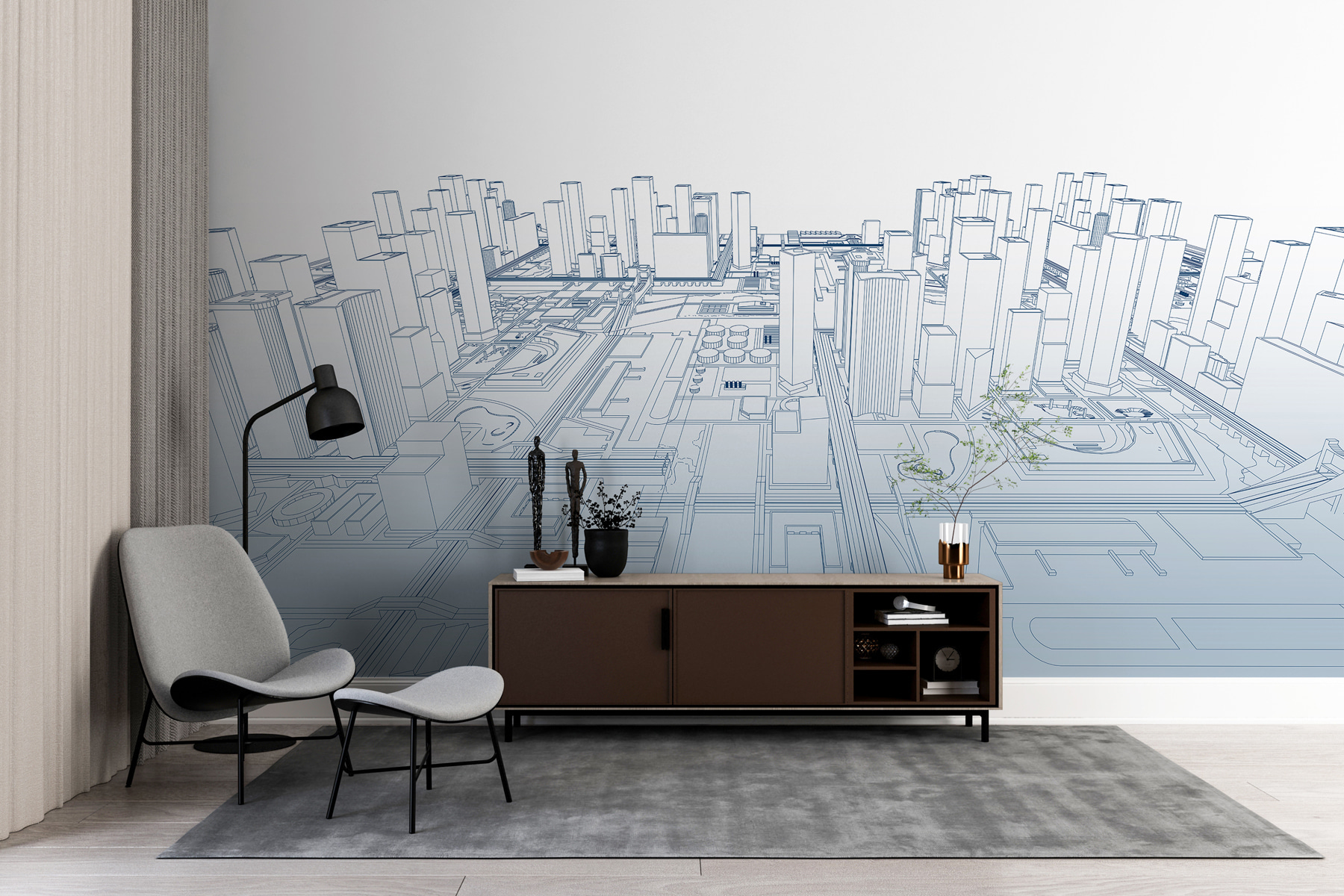 Blueprint of a city Blueprint of a city