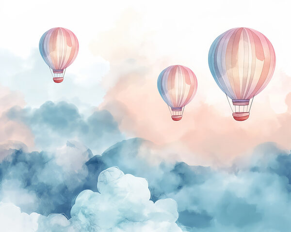 Gruppe von Heißluftballons in den Himmel Gruppe von Heißluftballons in den Himmel