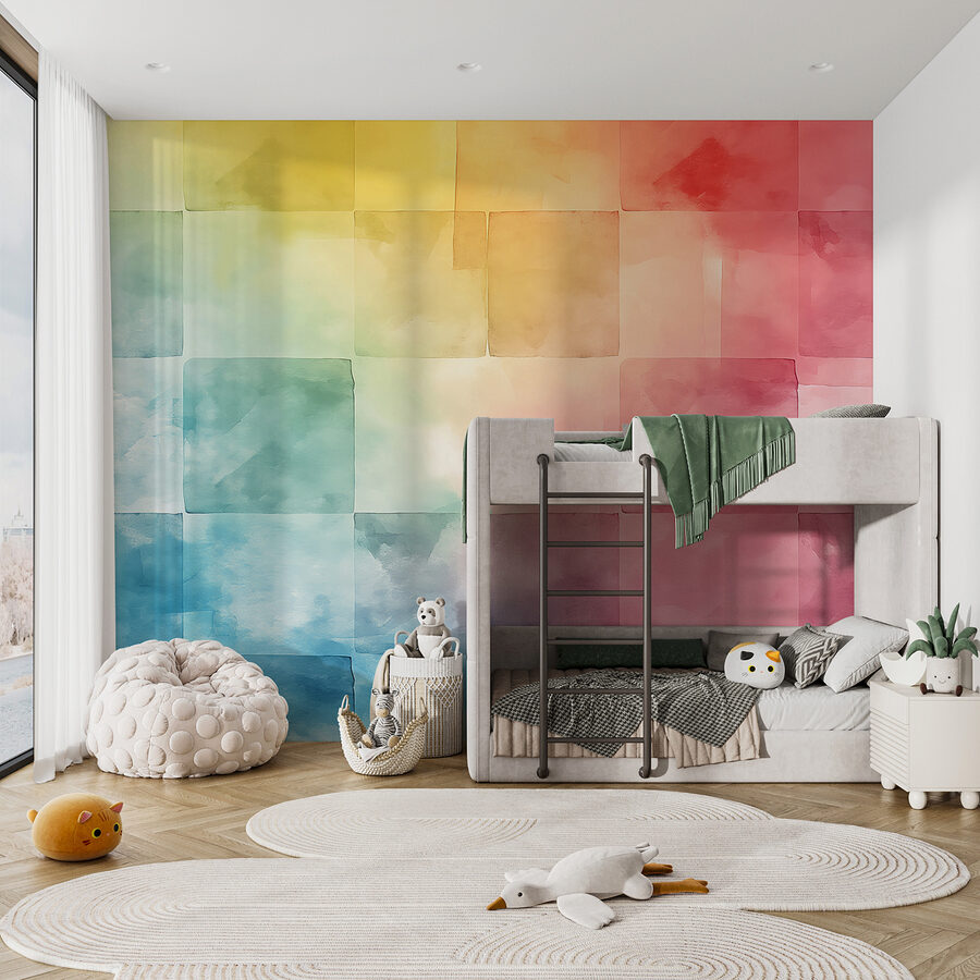 Bunte quadratische Fliesen