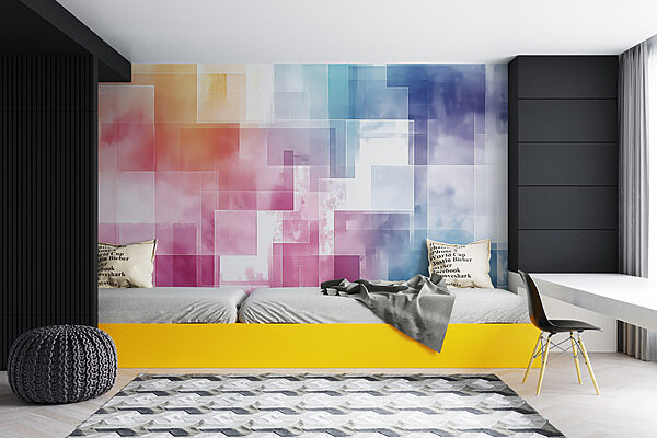 Bunte Quadrate in verschiedenen Farben Bunte Quadrate in verschiedenen Farben
