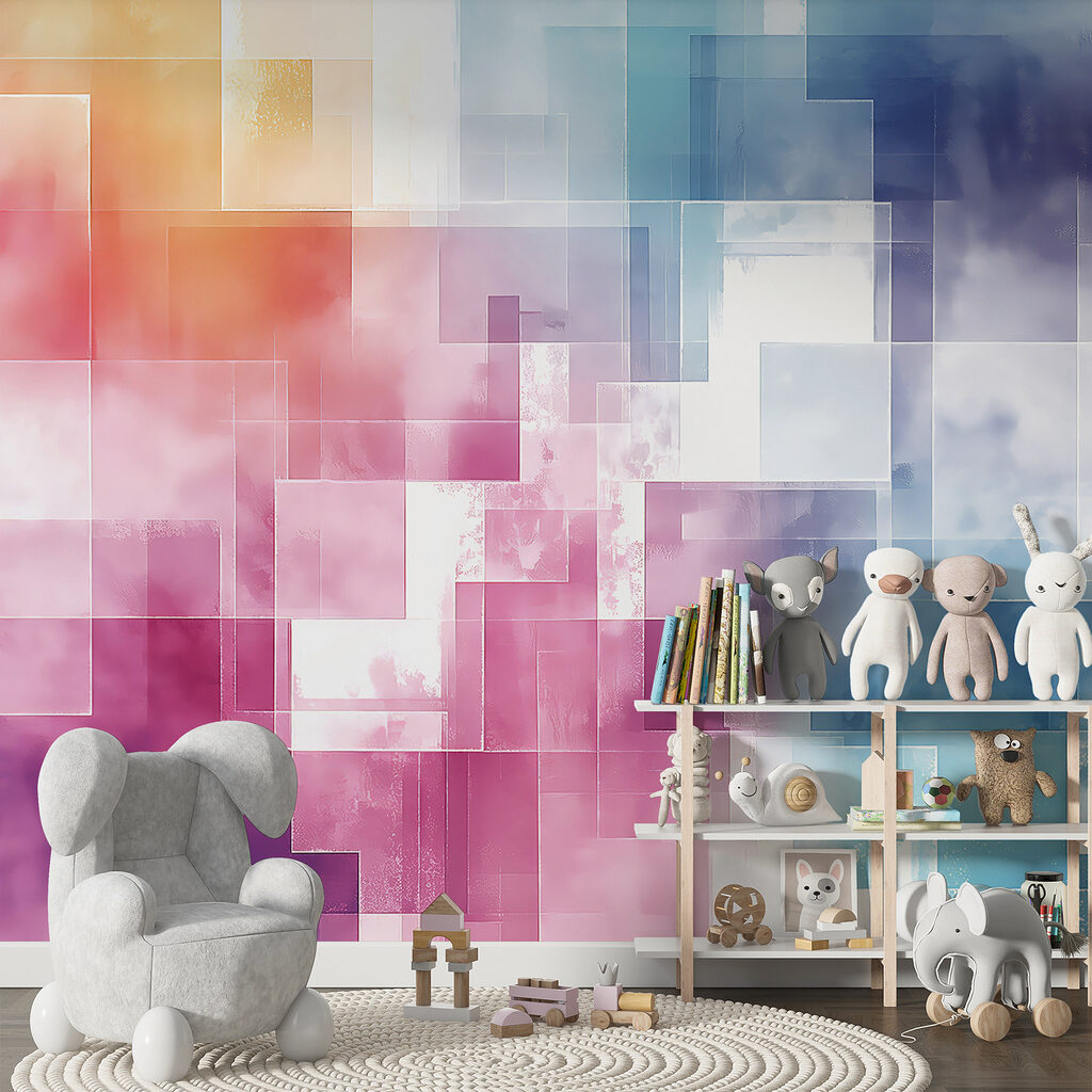 Colorful squares in different colors Colorful squares in different colors